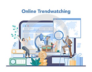 Trendwatcher online service or platform. Specialist in tracking