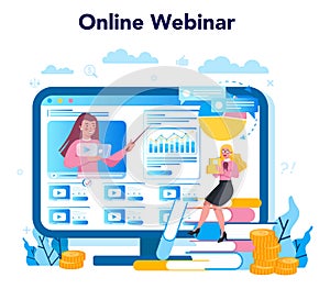 Trendwatcher online service or platform. Webinar, consultation