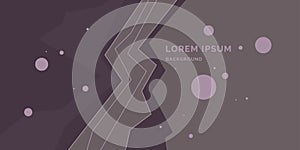 Trendy abstract art geometric background with flat, minimalistic style. Vector poster.