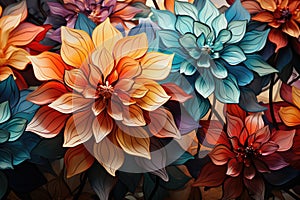 Trendy abstract design. Generative AI