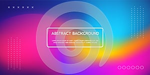 Trendy Abstract Design. Vector illustration of abstract gradient liquid shape. fluid neon color for web landing page, poster,