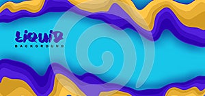 Trendy background abstract with colorful liquid fluid wave vector illustration eps 10. Pastel colors composition good for web, and
