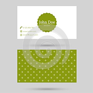 Trendy business card template