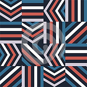 Trendy Colorful abtract stripe and diagonal stripe geometric seamless pattern vector ,Design for fashion,fabric,web,wallpaper, photo