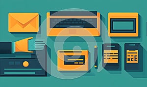 AI-Generated Office Workspace