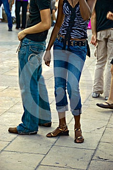 Trendy Couple in Paris, France