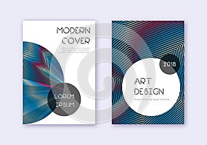 Trendy cover design template set