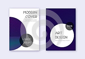 Trendy cover design template set