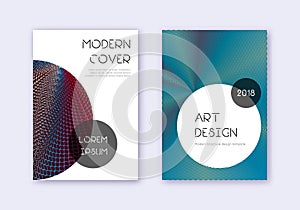 Trendy cover design template set