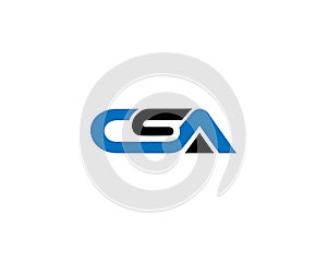Trendy Design CSA Flat Letter Logo