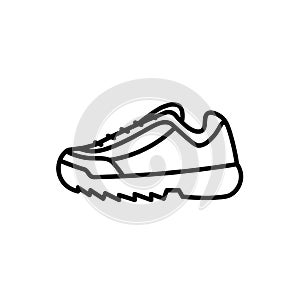 Trendy fashion sport shoe sneaker icon