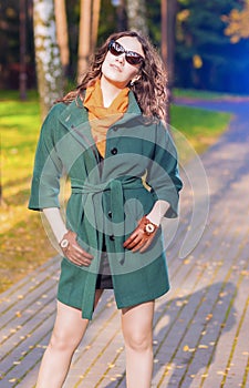 Trendy and Fashionable Caucasian Brunette Female Model with Sung