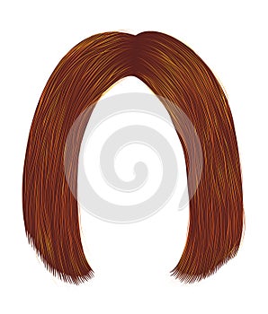 Trendy hairs ginger rad color  colors . kare parting . beauty fashion photo