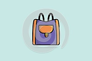 Trendy Handbags or Female accessory fashion bags vector illustration. Beauty fashion objects icon concept. Girls fashion purse