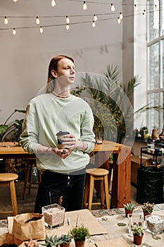 Vibrant workshop filled with plants and