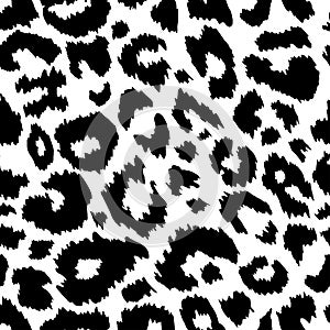 Trendy Jaguar seamless pattern black