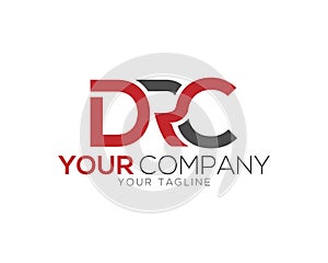 Trendy Letter DRC Logo Design