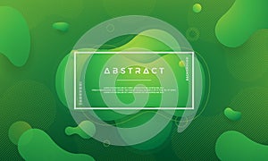 Trendy Liquid color background. Modern green background. Modern abstract dynamic liquid design posters photo