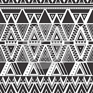 Trendy Maori style hand drawn Maori style seamless pattern motifs colorful design vector ready for fashion textile print