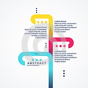 Trendy minimalistic flat Infographics. Composition of flat shapes.