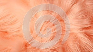 Trendy peach fur texture closeup. Abstract apricot wool structure background