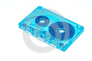 Trendy retro audio cassette tape neon isolated