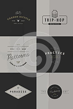 Trendy Retro Vintage Insignias