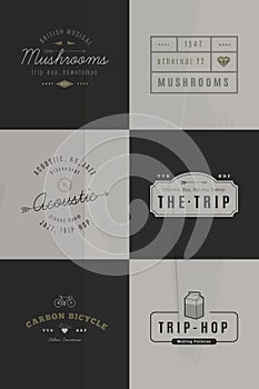 Trendy Retro Vintage Insignias Bundle