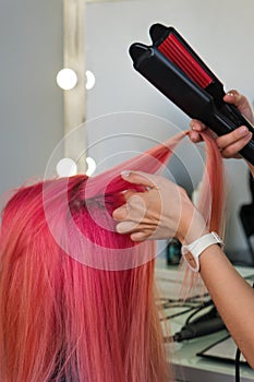 Trendy rich color hair