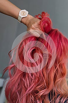 Trendy rich color hair