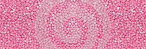 Trendy shiny silver raspberry pink hearts background