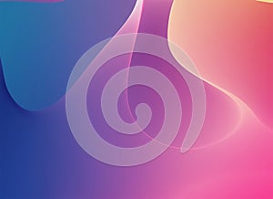 Trendy simple fluid color gradient abstract background. Generative AI