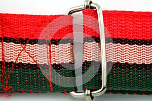 Trendy striped belt