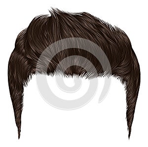 Trendy stylish man hairs brown blonde colour.high hair styling .