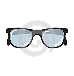 Trendy sun glasses vector icon