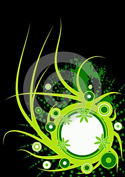 Trendy vector floral design