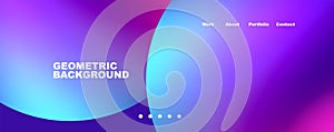 Trendy vector geometric abstract background design