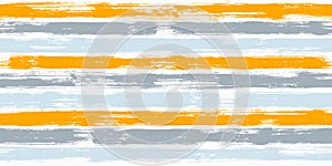 Orange gray paintbrush lines horizontal seamless texture for backdrop.