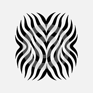 Trendy wild animal seamless Zebra fur texture pattern vector artwork