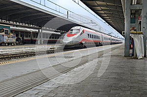 Trenitalia Freccia Rossa train at the platform