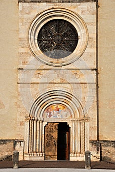 Trentino church entrance photo