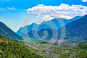 Trentino rural landscape, Sarca Valley above Garda Lake