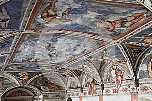 Trento, Buonconsiglio castle. Frescoe photo