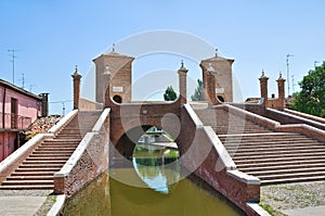 Trepponti bridge. Comacchio. Emilia-Romagna. Italy photo