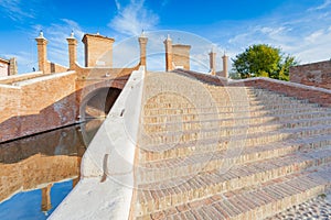 Trepponti bridge in Comacchio, Ferrara, Italy photo