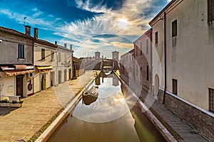 Trepponti bridge in Comacchio, the little Venice