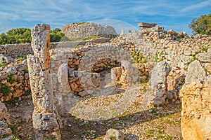 Trepuco Talaiotic Village Ruins at Menorca Island