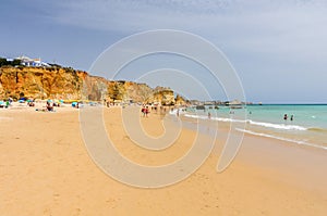 Portimao beach, Praia dos Tres Castelos, Algarve, Portugal photo