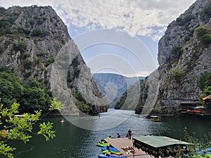 Treska River in Matka Canyon North Macedonia