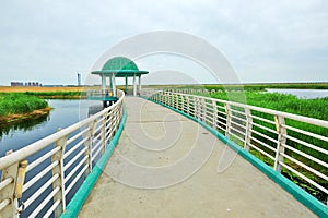 Trestle and pavilion